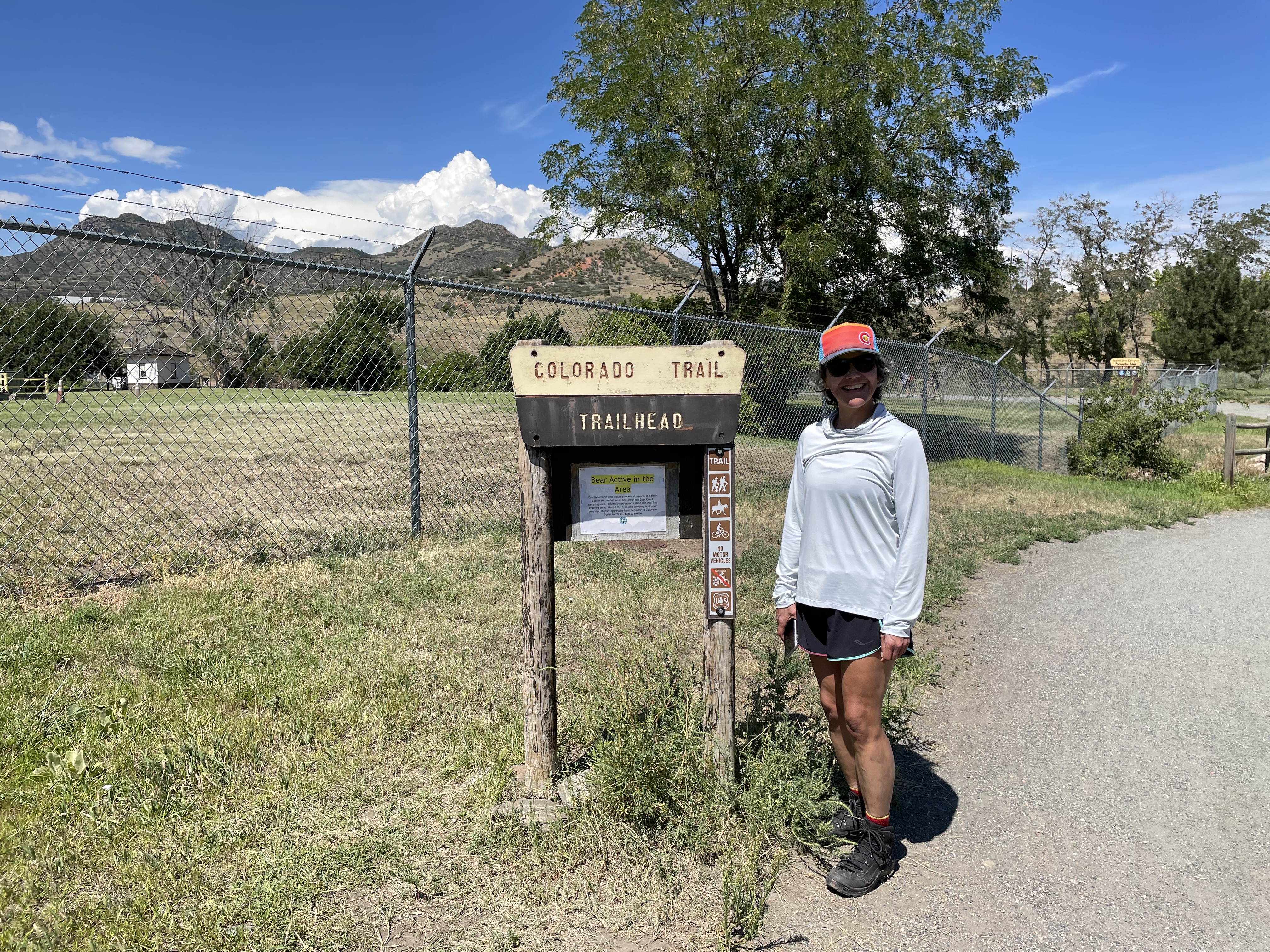 Adela on the trail